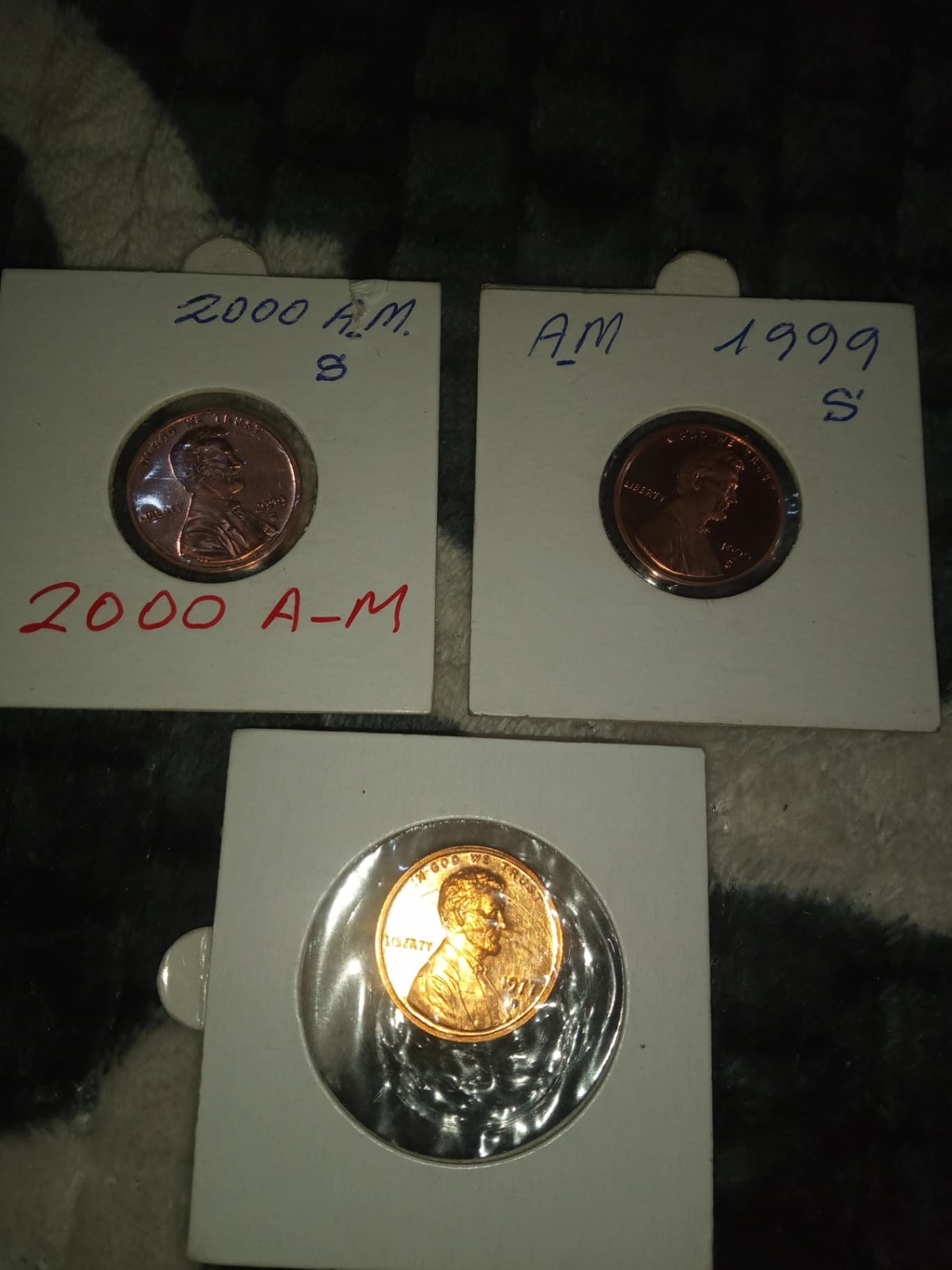 Monedas varios sin circular año 1977;1999;2000 seca S